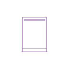 Fixtures Dishwashers Bosch 500 Series Bar Handle Dishwasher 24 Inch Contour Svg Vector, Free Vectors File